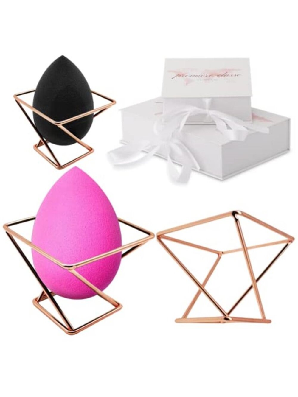 Beauty Sponge Holder - Rose Gold Foundation Beauty Blender Holder - Makeup
